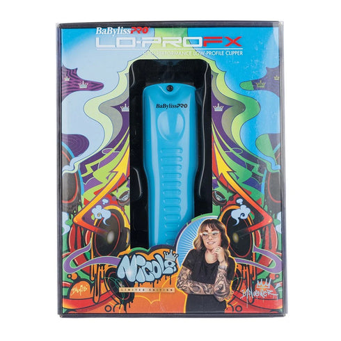 BaBylissPRO LoPRO FX Cordless Clipper - Limited Edition Influencer Collection - Nicole Renae Blue