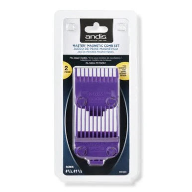 Andis Magnet Comb Set - Master Cordless 2Pce Set #0.5 #1.5