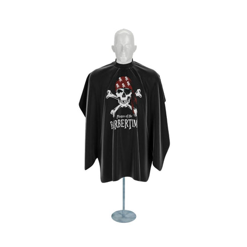 BarberTime Black Pro Barber Cape