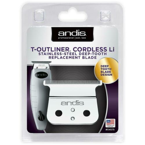 Andis Cordless T-Outliner Li Stainless Steel Deep Tooth Replacement Blade #04575