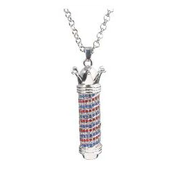 Barber Pole Diamond Necklace