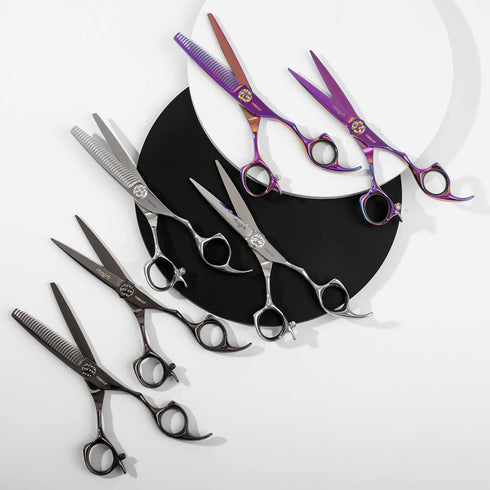 Iceman Mizumi Katani 6" Hairdressing Scissors and Thinner Set Silver