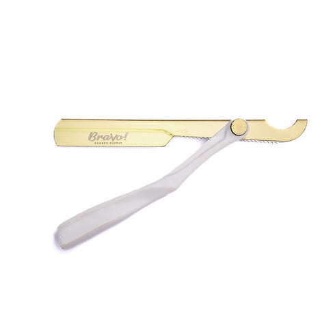 Bravo's Turkish Razor - Gold & White