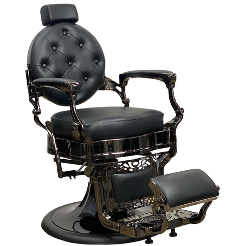 Joiken Miami Barber Chair - Black Upholstery