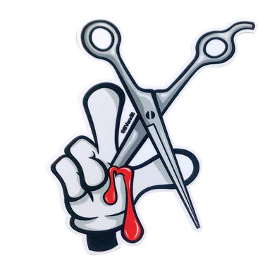 LOS ANGELES SHEARS BARBER STICKER