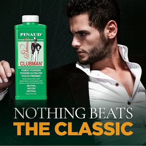 Clubman Pinaud Talc White - 9 oz 255g