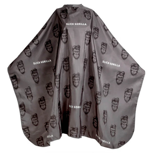 Slick Gorilla Black Barber Cape - Black
