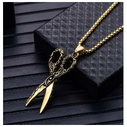 Gold Scissor Necklace