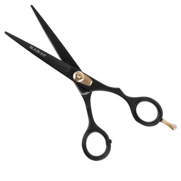 Iceman Blaze 6.5" Black Offset Hairdressing Scissors