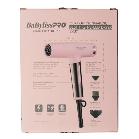 BabylissPRO Nano Pink Dryer