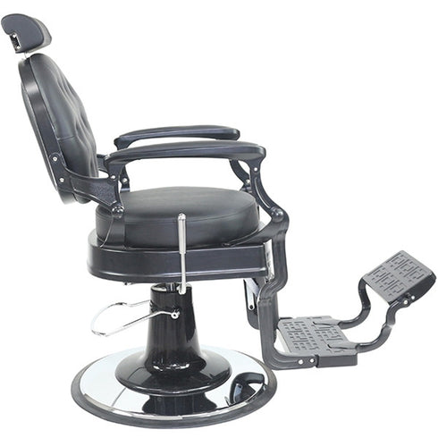 Joiken Harlem Barber Chair - Black Frame - Black Upholstery
