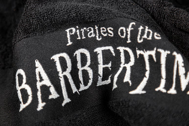 BarberTime Black Barber Towel