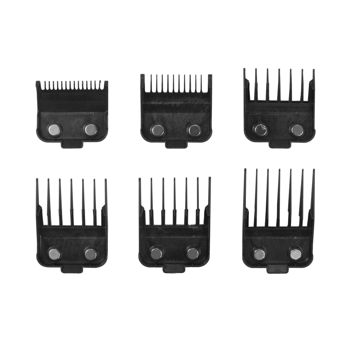MRD Premium Double Magnetic Clipper Guards Set - Black – Bravo Barber ...