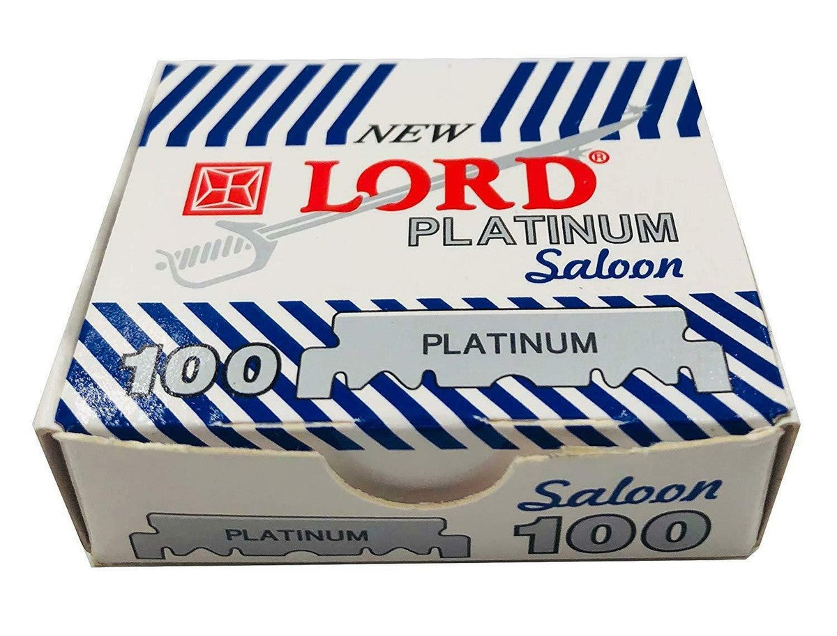 Lord Platinum Razors - 100 Blades – Bravo Barber Supply